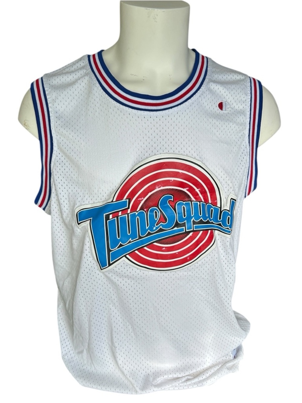 Vintage Tune Squad Michael Jordan White Space Jam Basketball Mesh Retro Jersey